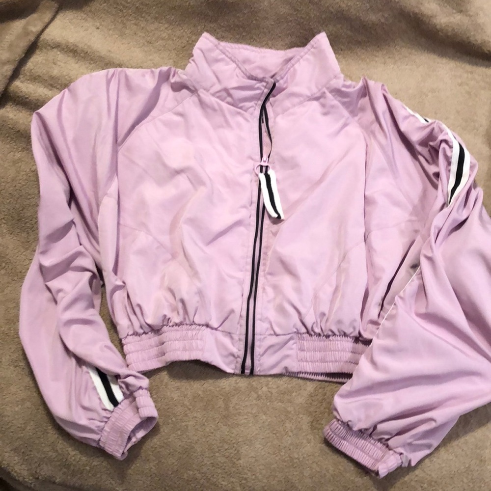 Blush pink/purple cropped lightweight jacket ❤️